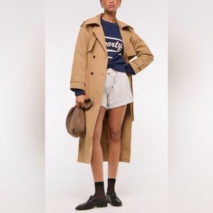Abercrombie & Fitch Classic Tan Trench Coat